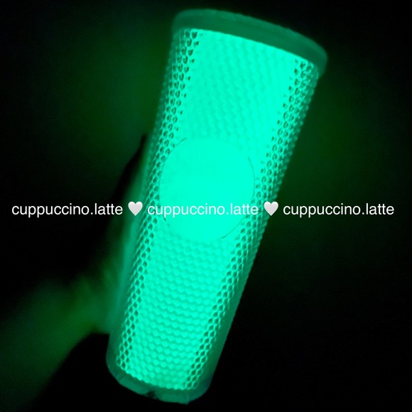 🤍LAST FEW💚Starbucks 2021 Korea Luminous Glow in the Dark Bling Studded Tumbler - Picture 9 of 13
